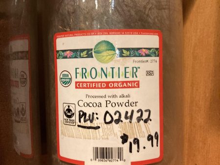 Frontier Cocoa Powder $19.99 LB Online